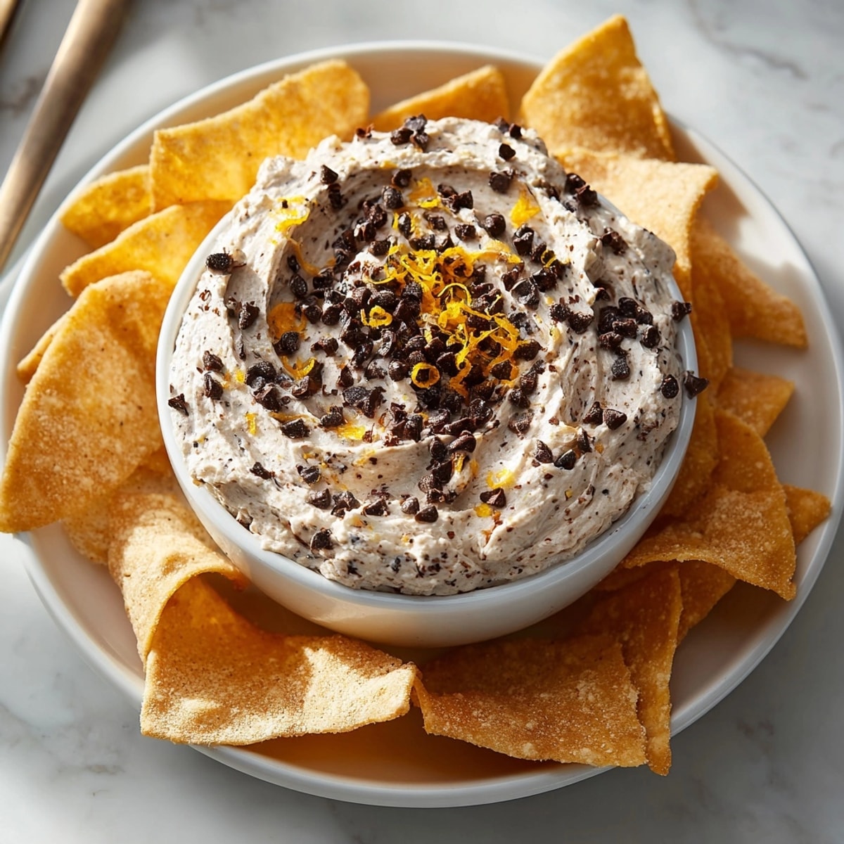 Chocolate Ricotta Cinnamon Chips served in a bowl, perfect for sharing at dessert gatherings