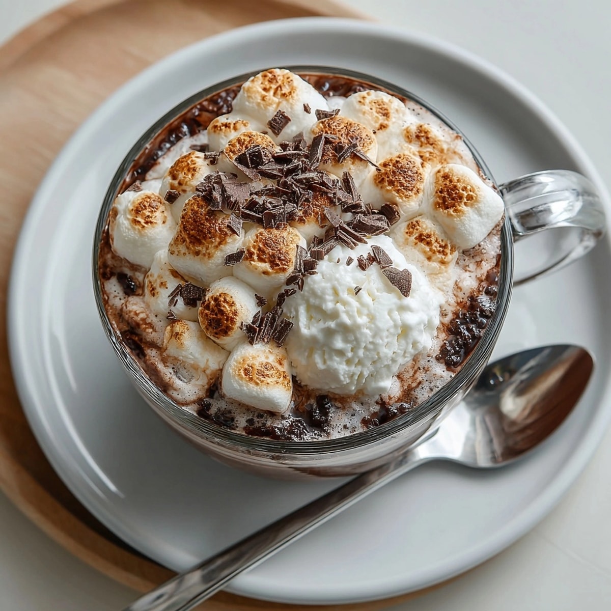 Enjoy the bubbly Root Beer Marshmallow Peak Cocoa Float, creamy vanilla ice cream, and pillowy toasted marshmallow peaks.