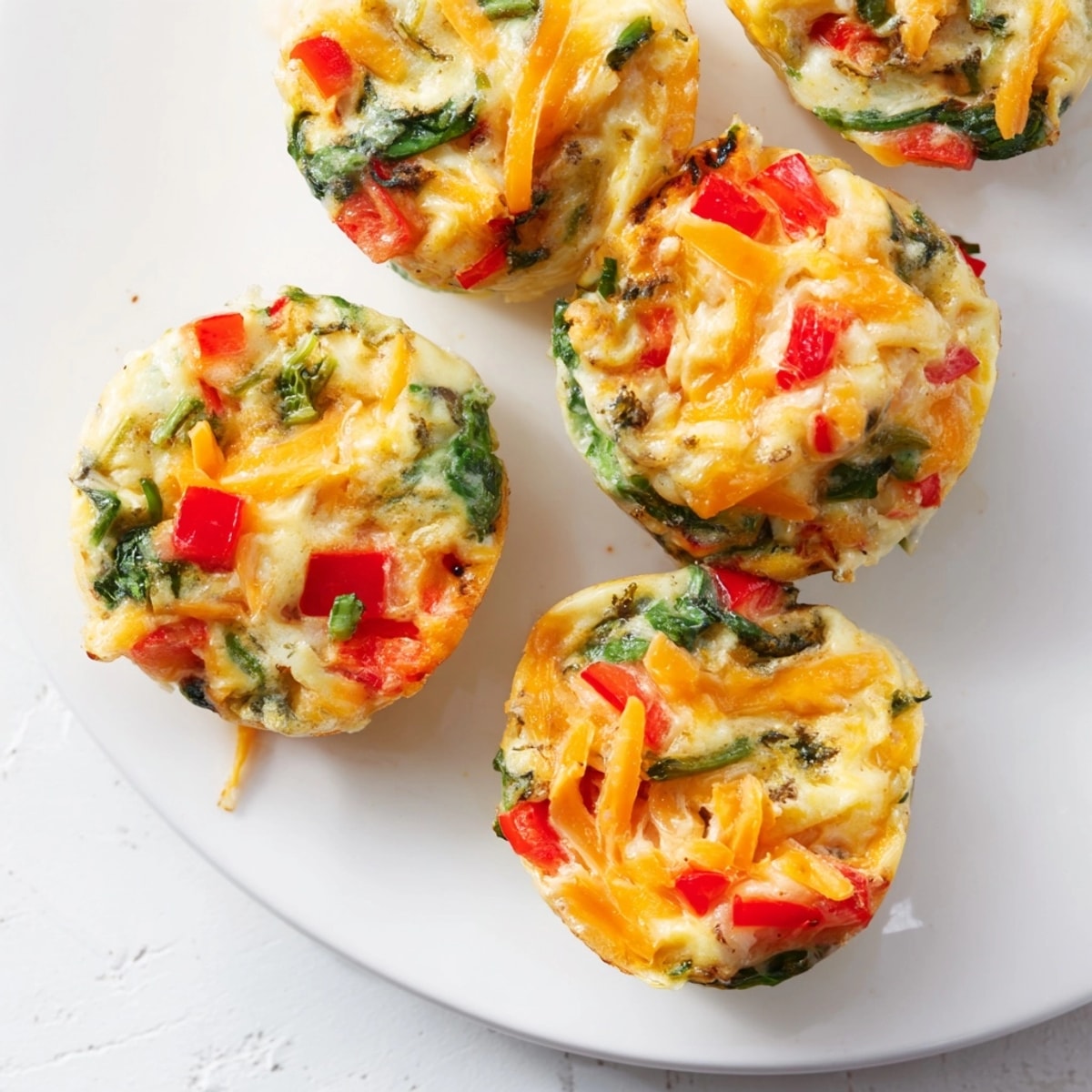 Easy, cheesy egg muffins recipe: A colorful, savory morning meal, perfect for brunch.