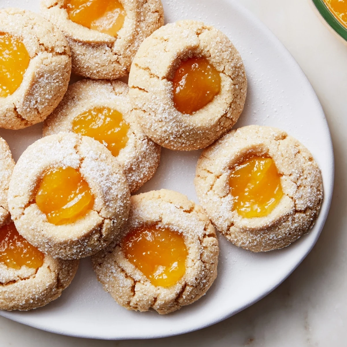Irresistible Heavenly Hanukkah Citrus Thumbprint Christmas Cookies, showcasing vibrant flavors and textures.