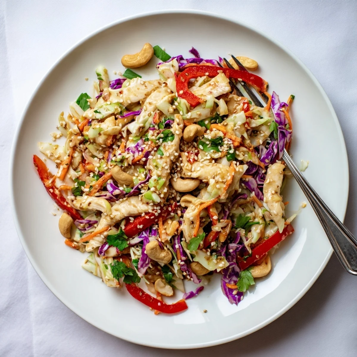 Sesame Chicken Cabbage Crunch