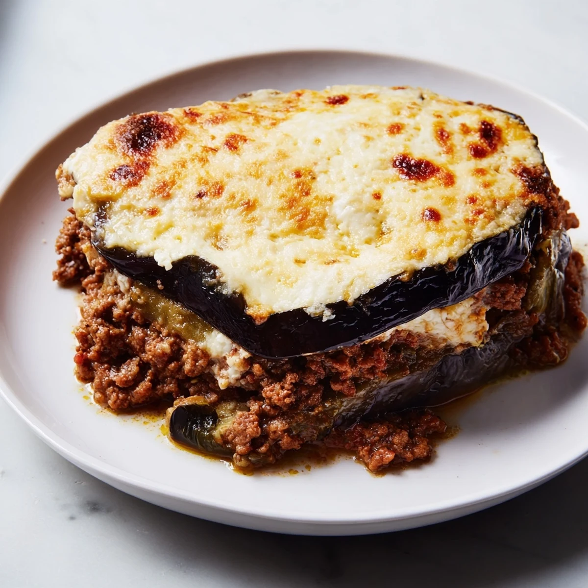 Moussaka Beef Eggplant Layers