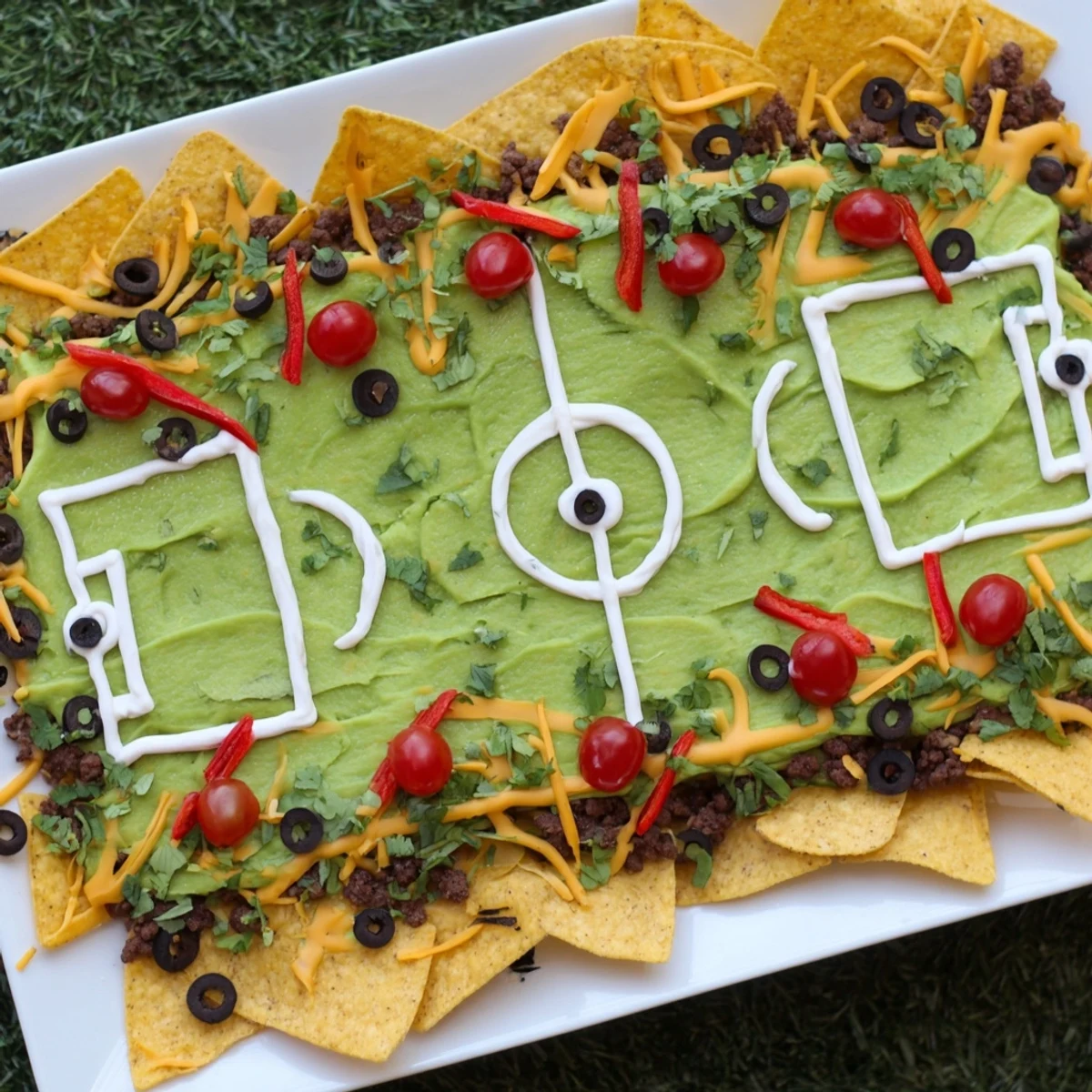 Soccer Field Nacho Platter