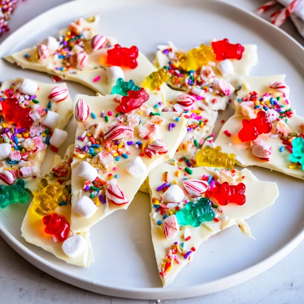 Focusing on the main keyword, Gummy Bears and Candy Canes, I'll now generate the 3 ALT image texts: