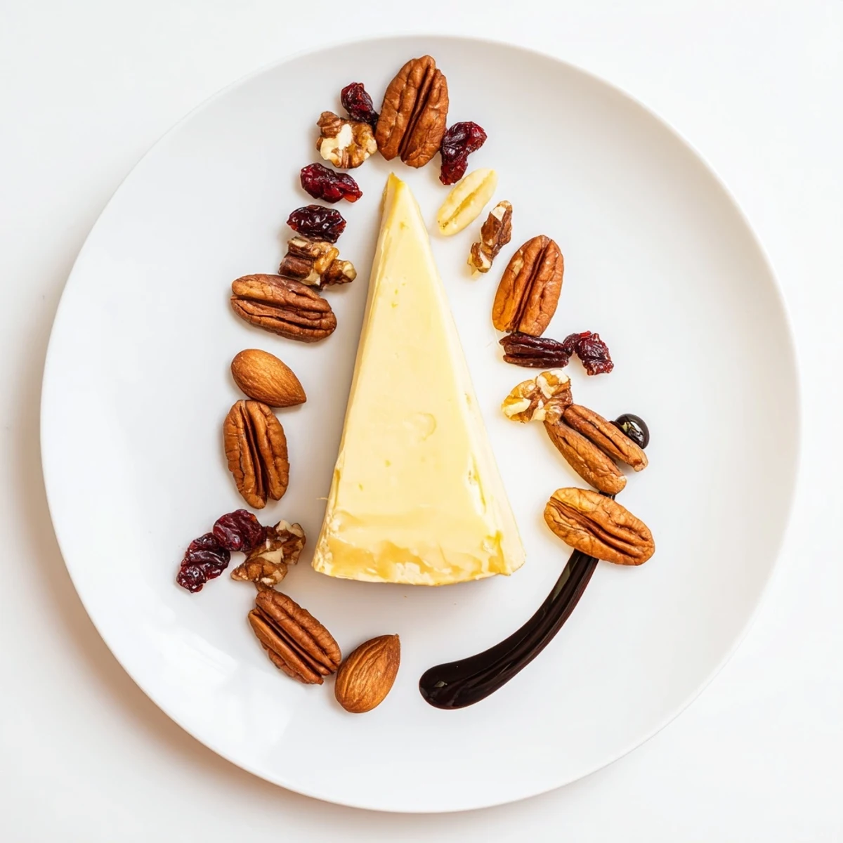 Artistic sundial cheese platter