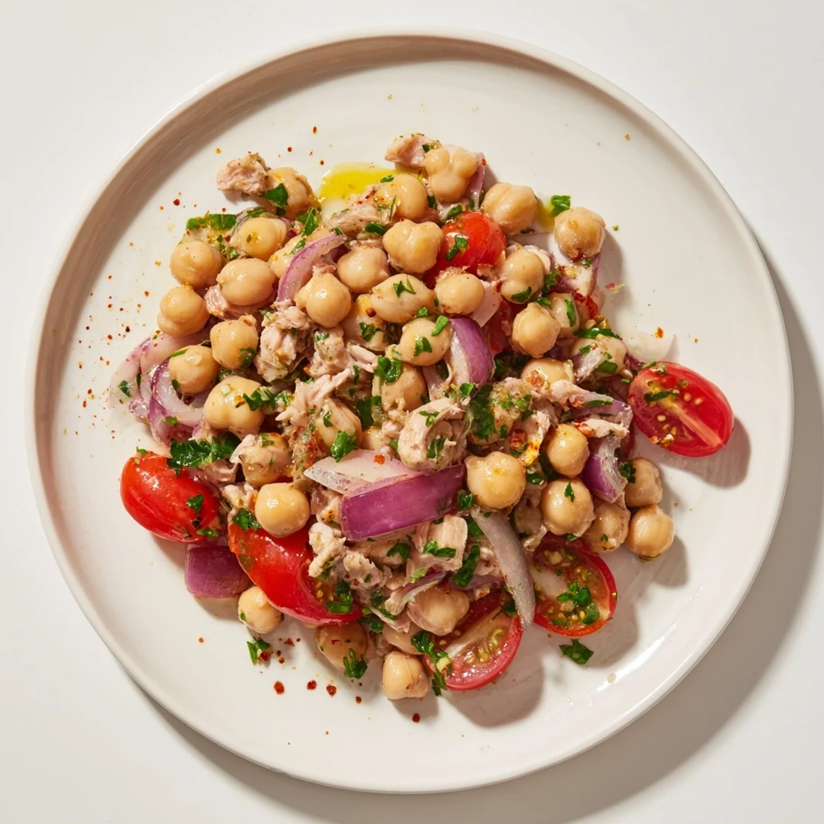 Dense Chickpea Tuna Salad