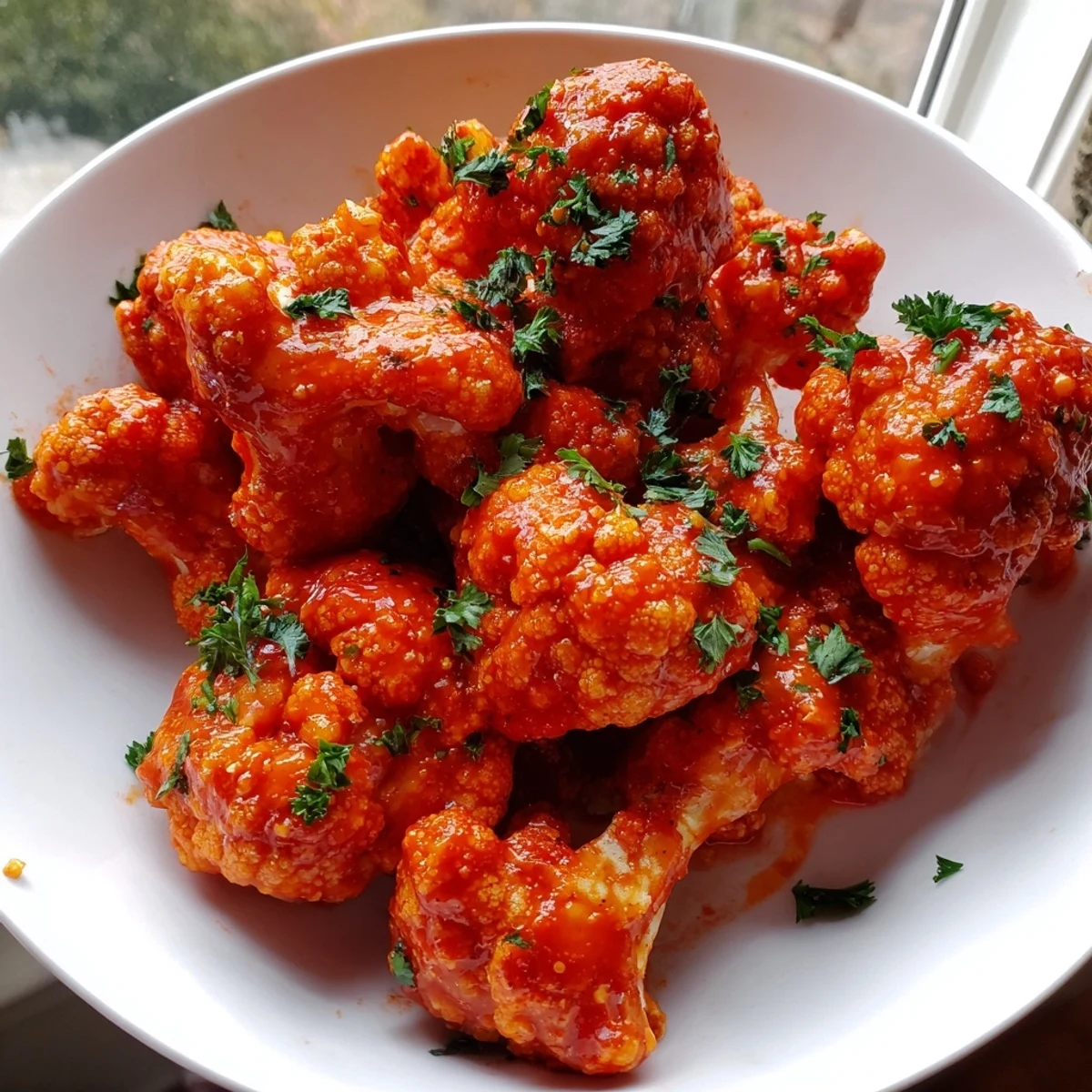 Sriracha Buffalo Cauliflower Bites