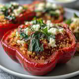 Stuffed Bell Peppers Quinoa Herbs