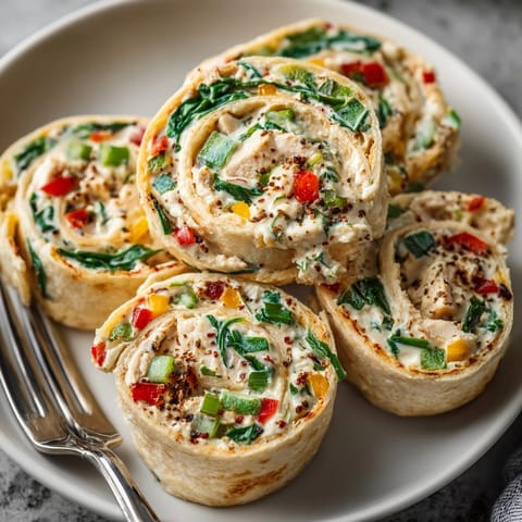 Freshly made Dill Pickle Ranch Chicken Pinwheels stacked on a plate, ready to grab and enjoy.