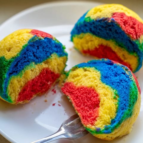 Cloud Bread Rainbow Colors