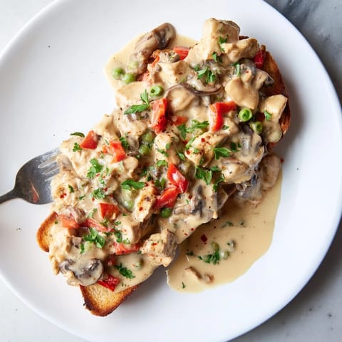 Chicken à la King Toast