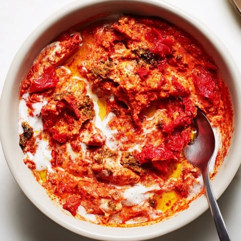 Creamy, smoky Volcanic Lava Spicy Dip, a fiery appetizer perfect for dipping and sharing.