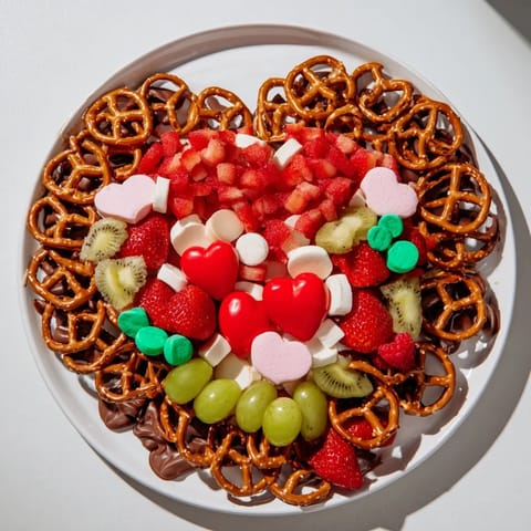 Grinchs Heart Pretzel Board