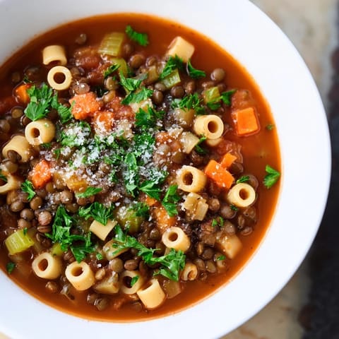 Ditalini Lentil Soup