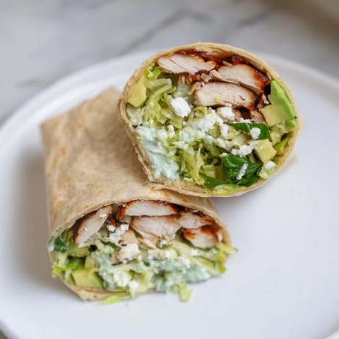 Green Goddess Chicken Wraps