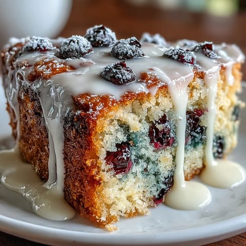 Blueberry Lemon Sourdough Skillet
