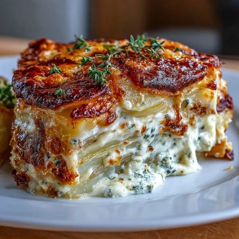 Creamy Scalloped Potatoes Gruyere #691