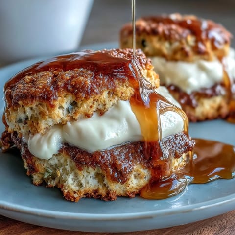 Dandelion Honey Scones Clotted Cream #687