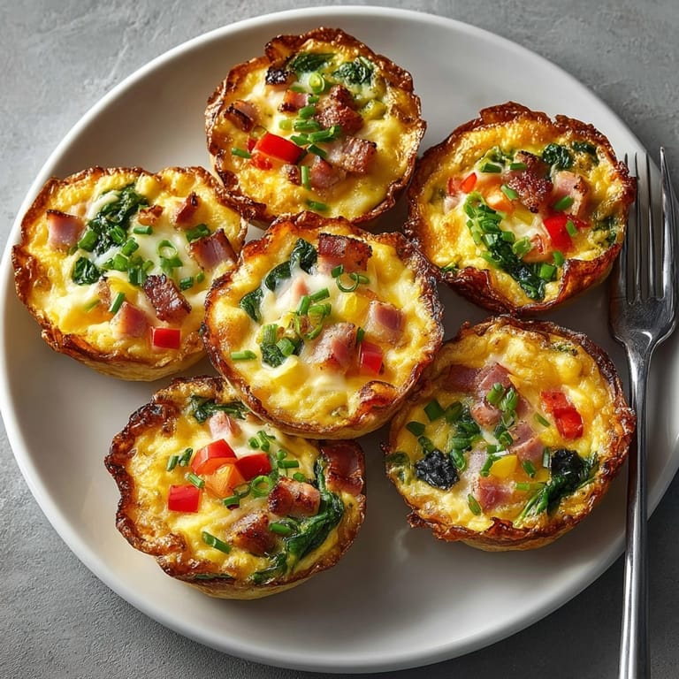 Plated breakfast egg roll cups with fluffy egg filling, served warm for an easy handheld morning meal