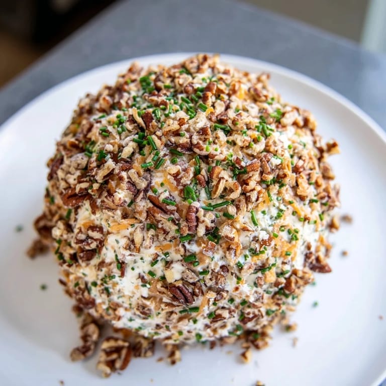 Imagine a perfectly formed Classic Cheese Ball with Ranch Seasoning, creamy and delicious for any party.