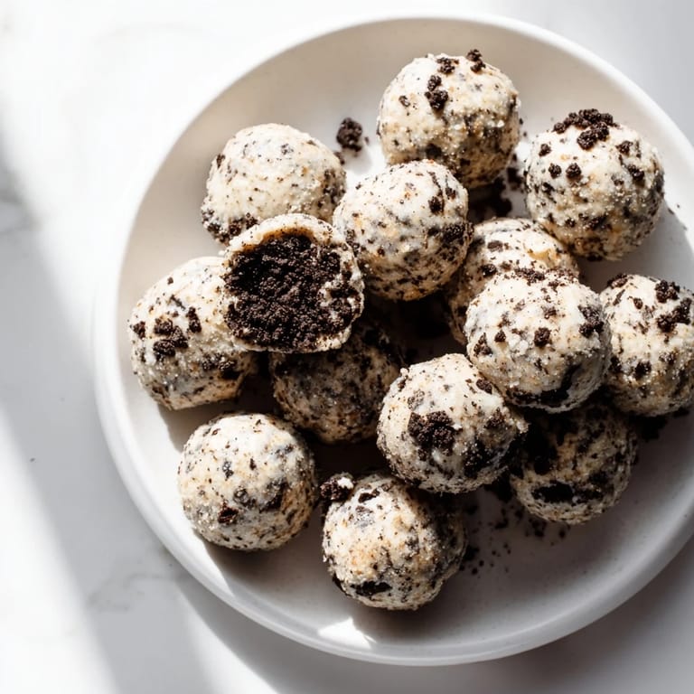 Enjoy these easy no-bake Cream Cheese Oreo Protein Balls, a delicious and healthy dessert.
