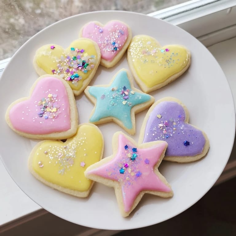 Golden-baked Princess Palace Heart & Star Treats piled high, ready to brighten a magical celebration.