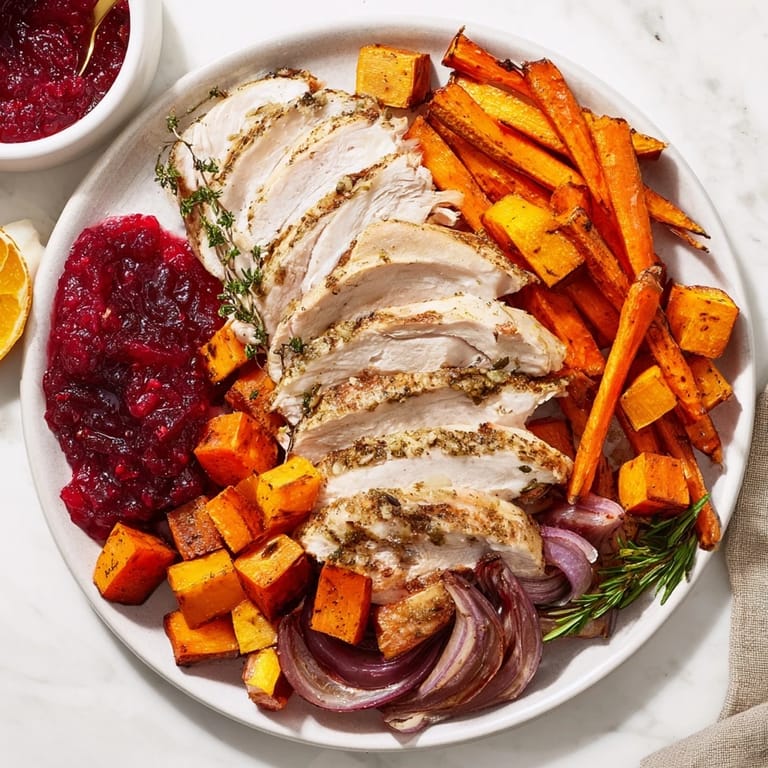 A warm, inviting image of a Harvest Turkey Platter ready to be enjoyed with family and friends.