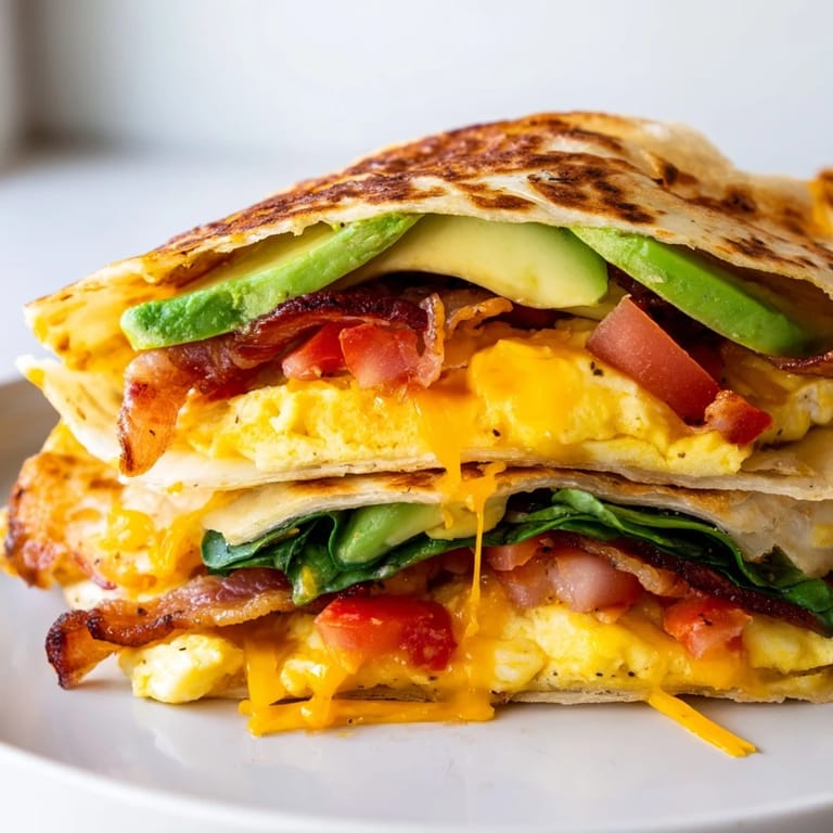 Imagine the satisfying crunch! This Crispy Breakfast Wrap features scrambled eggs and golden tortillas, ready to eat.