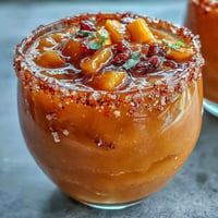 Vibrant frozen mango mocktail layered with tangy chamoy and zesty lime in festive cups, perfect for Cinco de Mayo celebrations.